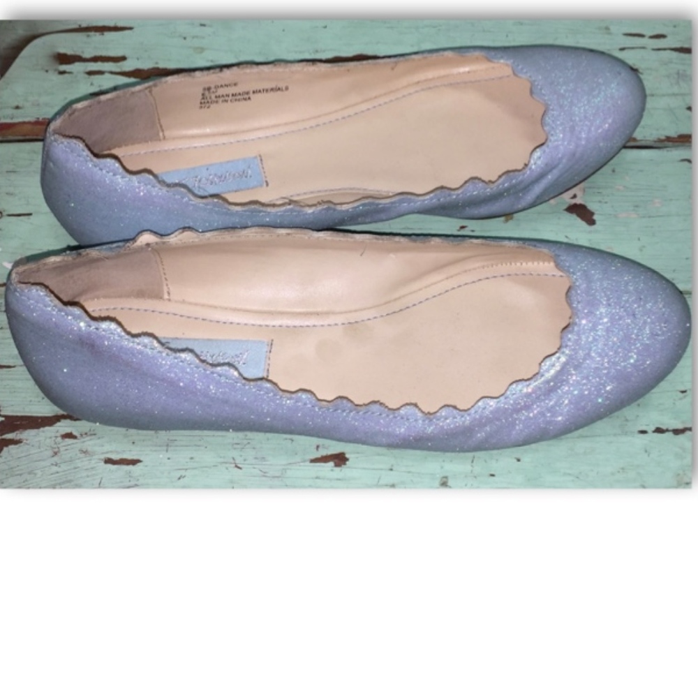 Betsey Johnson 'Dance' Slip On Glitter Flats - Picture 7 of 8